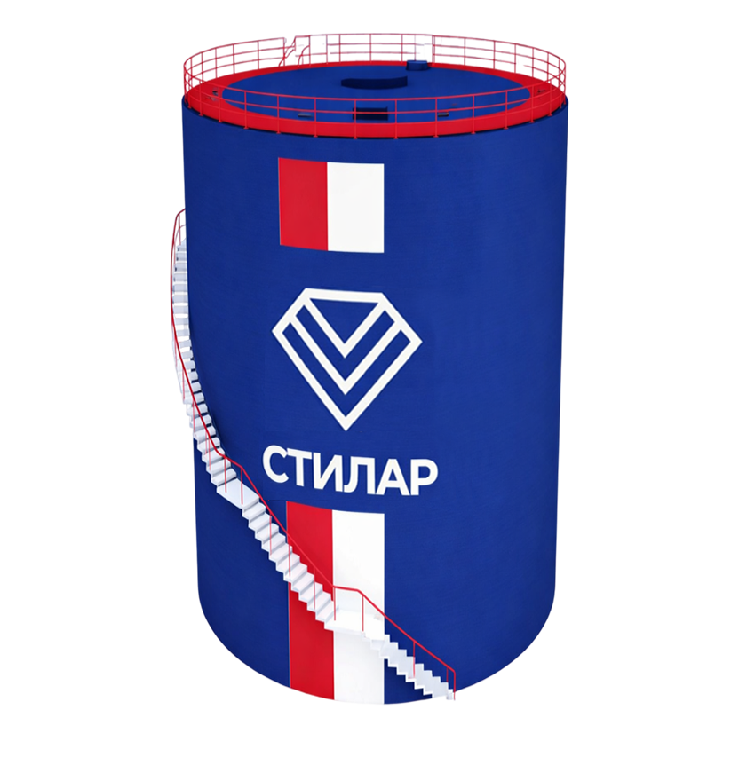 Цельносварной резервуар РВС для сточных вод 15 м³ от завода-производителя